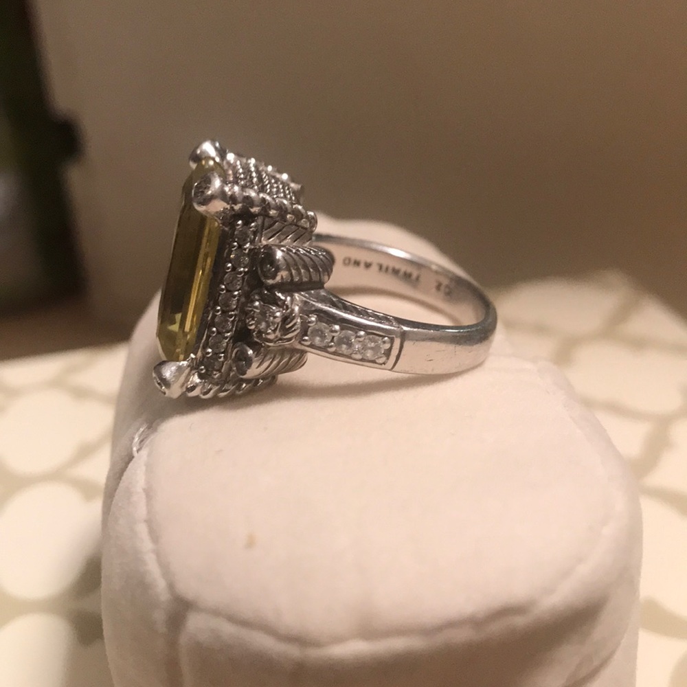 Canary Quartz Judith Ripka Ring - Picture 3 of 4